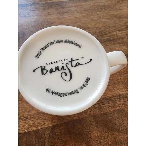 2001 Starbucks Red/Green Barista Christmas Stamps Coffee Cup Tea Mug | 8oz - Picture 4 of 4